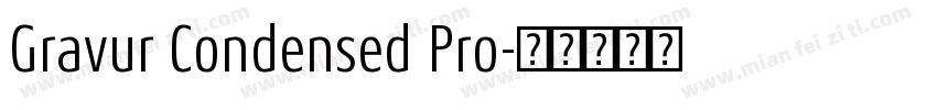Gravur Condensed Pro字体转换